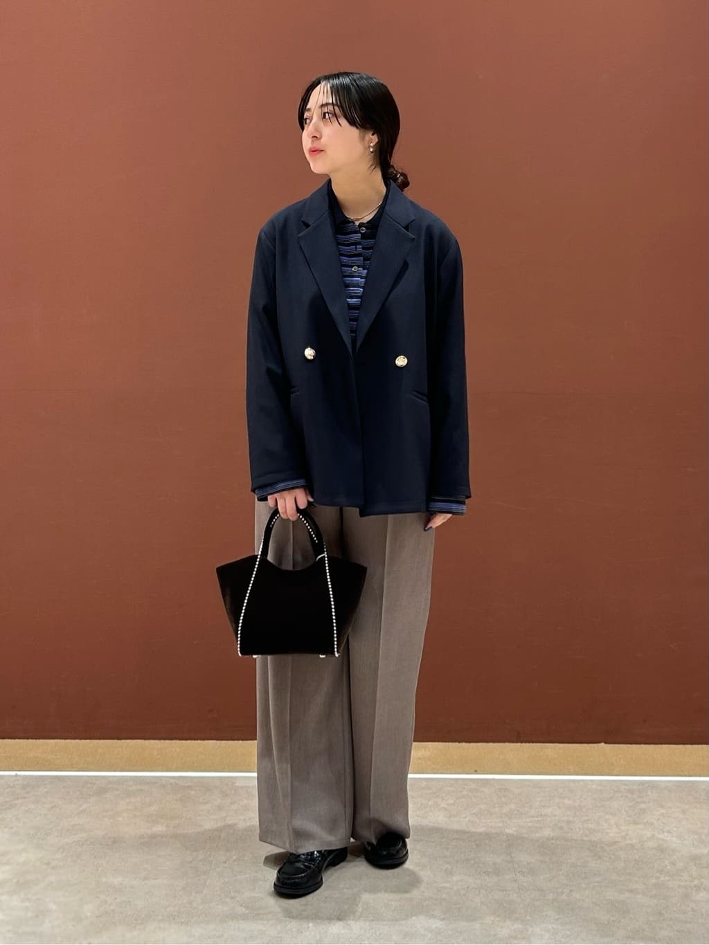UNITED ARROWS LTD. OUTLET | コットンボーダー ポロカラー プル