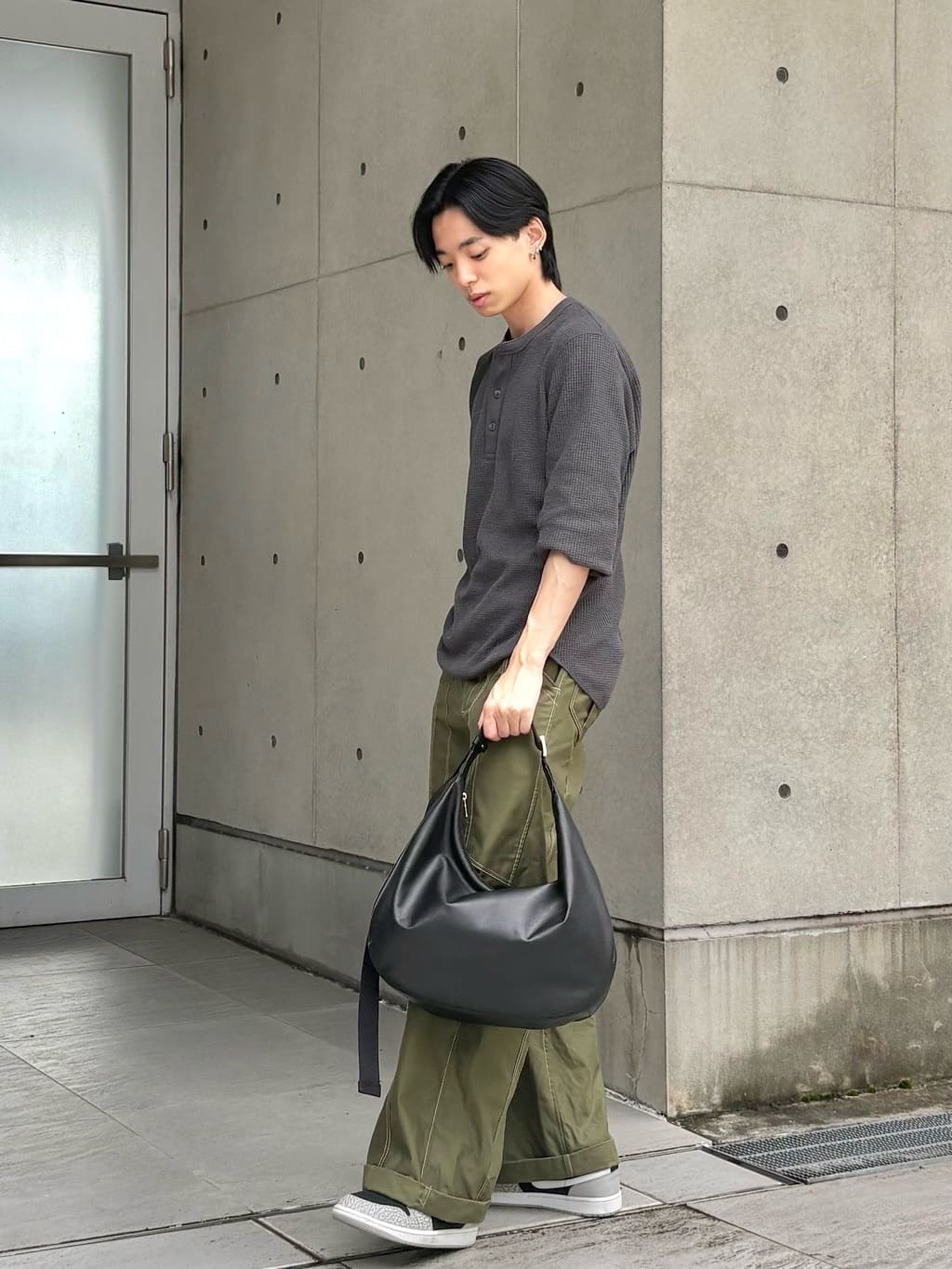 russet | 《本革/490g》ソフトレザーラウンドビッグショルダーバッグ