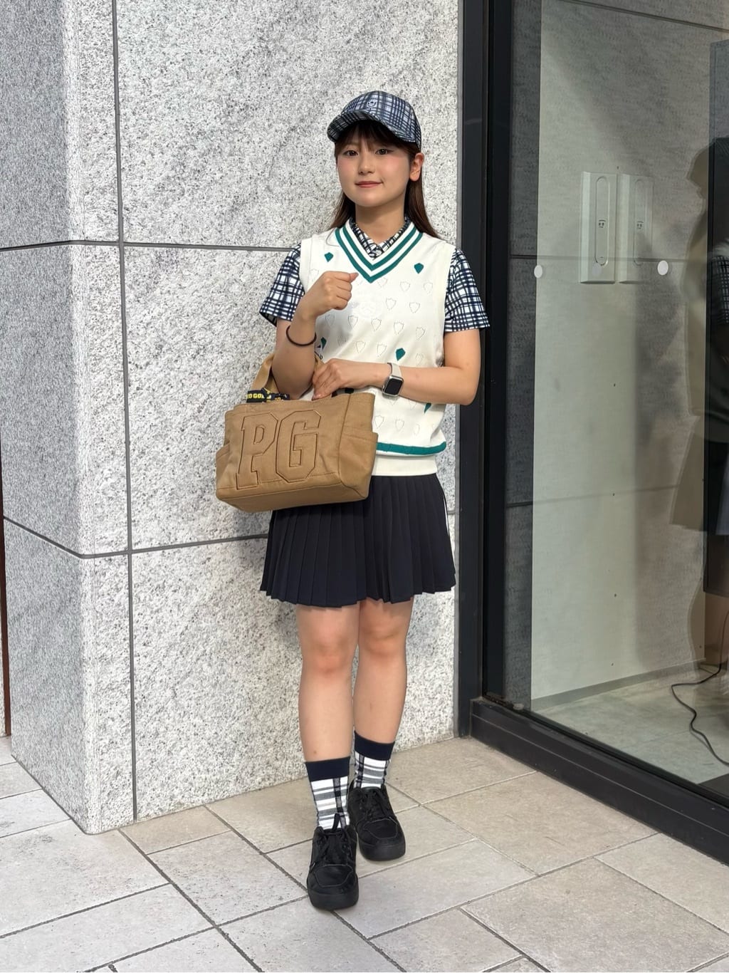 PEARLY GATES | チェック柄キャップ (UNISEX) | Rakuten Fashion(楽天