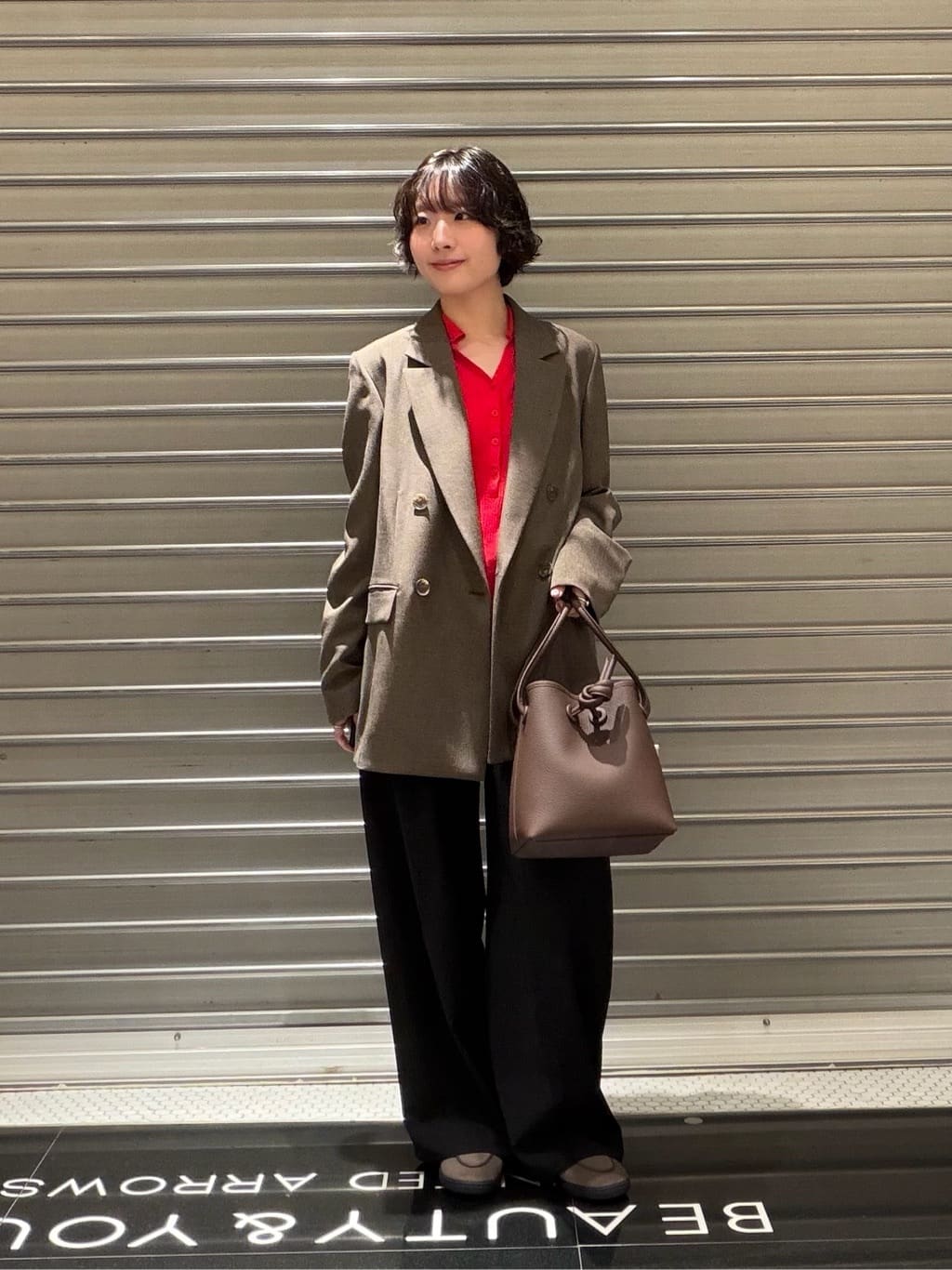 BEAUTY&YOUTH UNITED ARROWS | ポリエステルブレンド メランジ ダブル