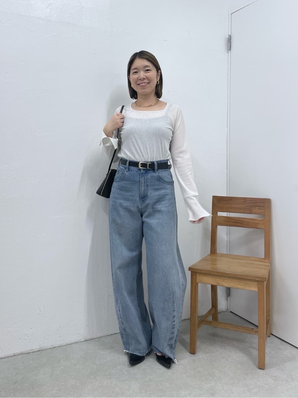 COLLAGE GALLARDAGALANTE/リブスクエアカットソー COLLAGE GALLARDAGALANTE | 【人気アイテム/リニューアル】ラメリブ