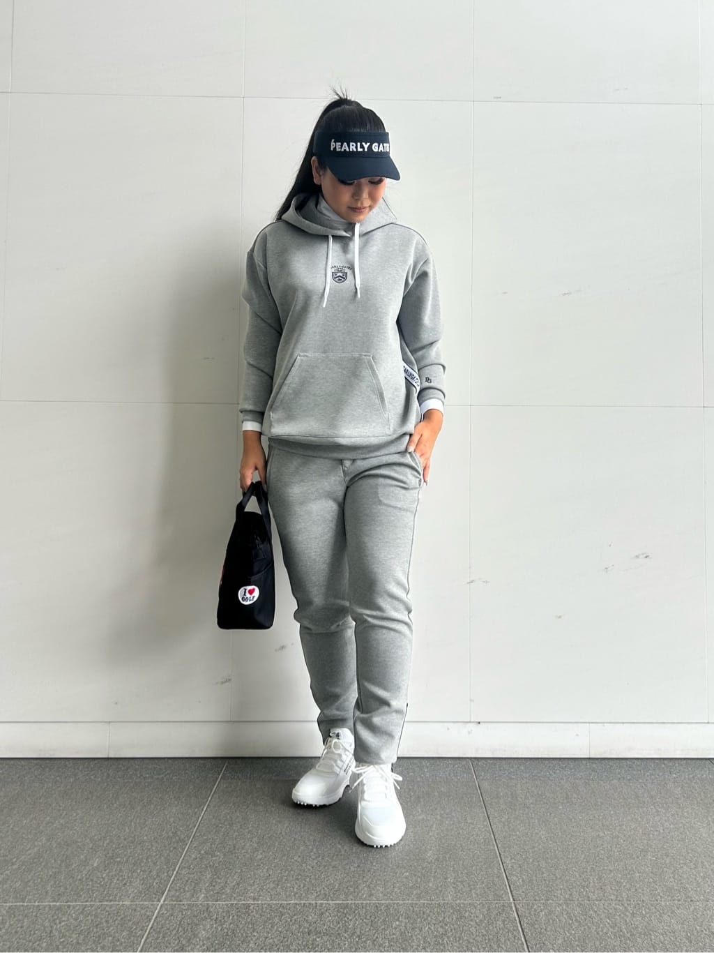 PEARLY GATESセットアップ 1(M) グレー ダンボール PEARLY GATES | ダンボールパンツ (WOMENS) | Rakuten Fashion(楽天