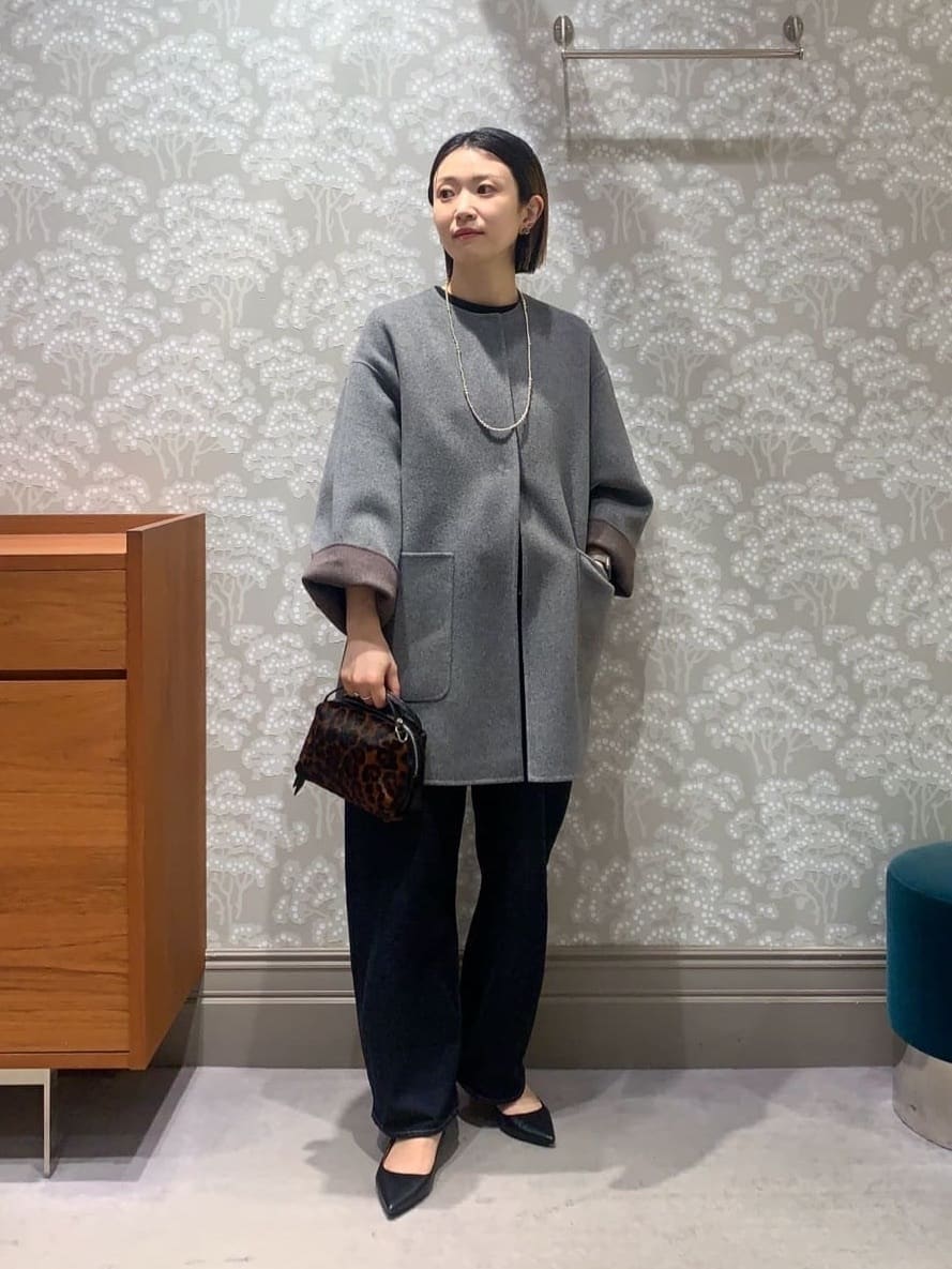 UNITED ARROWS | バイカラー リバー ミドルコート | Rakuten Fashion