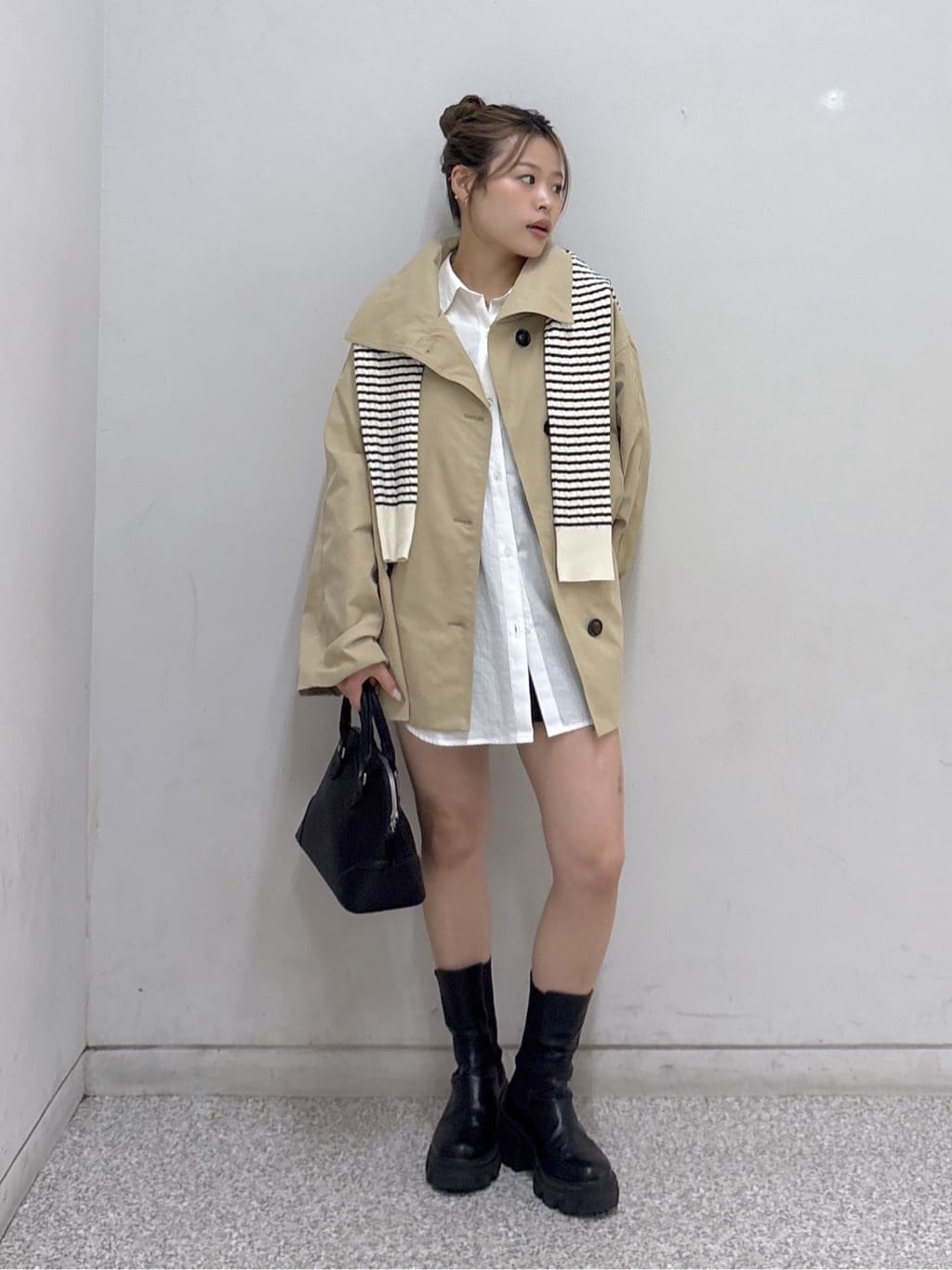 FREE'S MART | ベルト付きショートトレンチコート | Rakuten Fashion