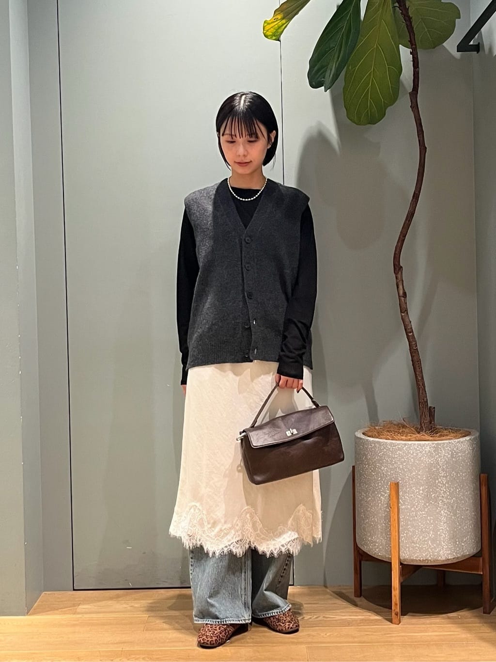 BEAUTY&YOUTH UNITED ARROWS ウール　カシミヤ　ベスト BEAUTY&YOUTH UNITED ARROWS | ウールカシミヤブレンド アクア ニット