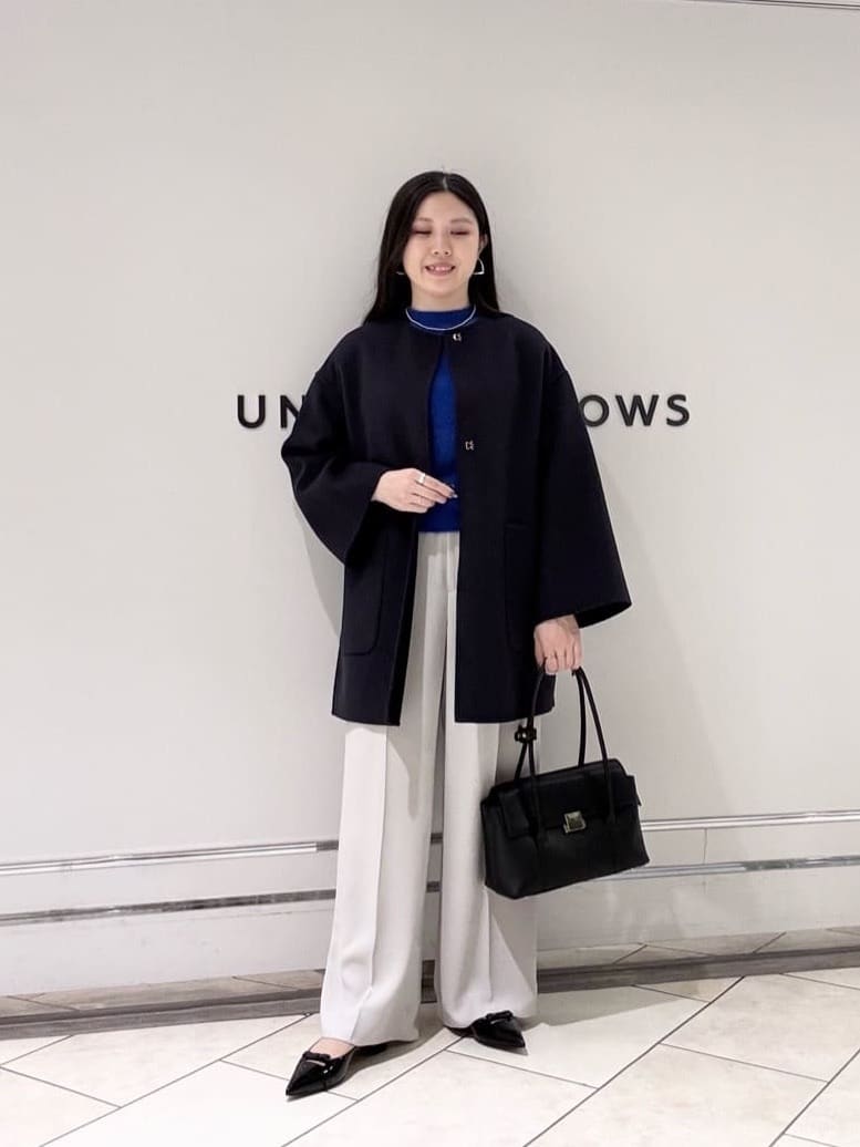 UNITED ARROWS | バイカラー リバー ミドルコート | Rakuten Fashion