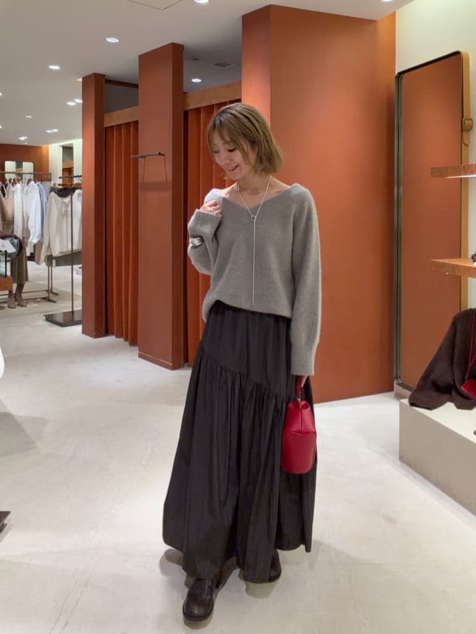 Whim Gazette | 切替ヴィンテージタフタスカート | Rakuten Fashion