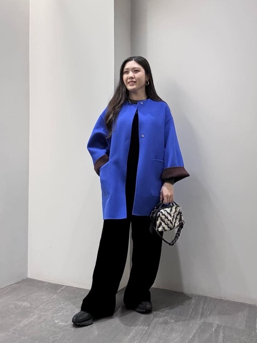 UNITED ARROWS | バイカラー リバー ミドルコート | Rakuten Fashion