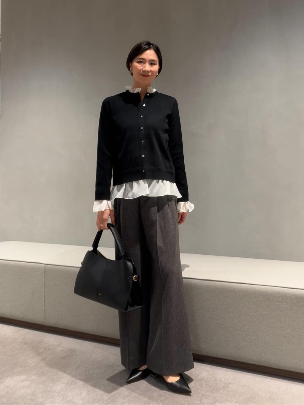 UNITED ARROWS | バイカラー リバー ミドルコート | Rakuten Fashion