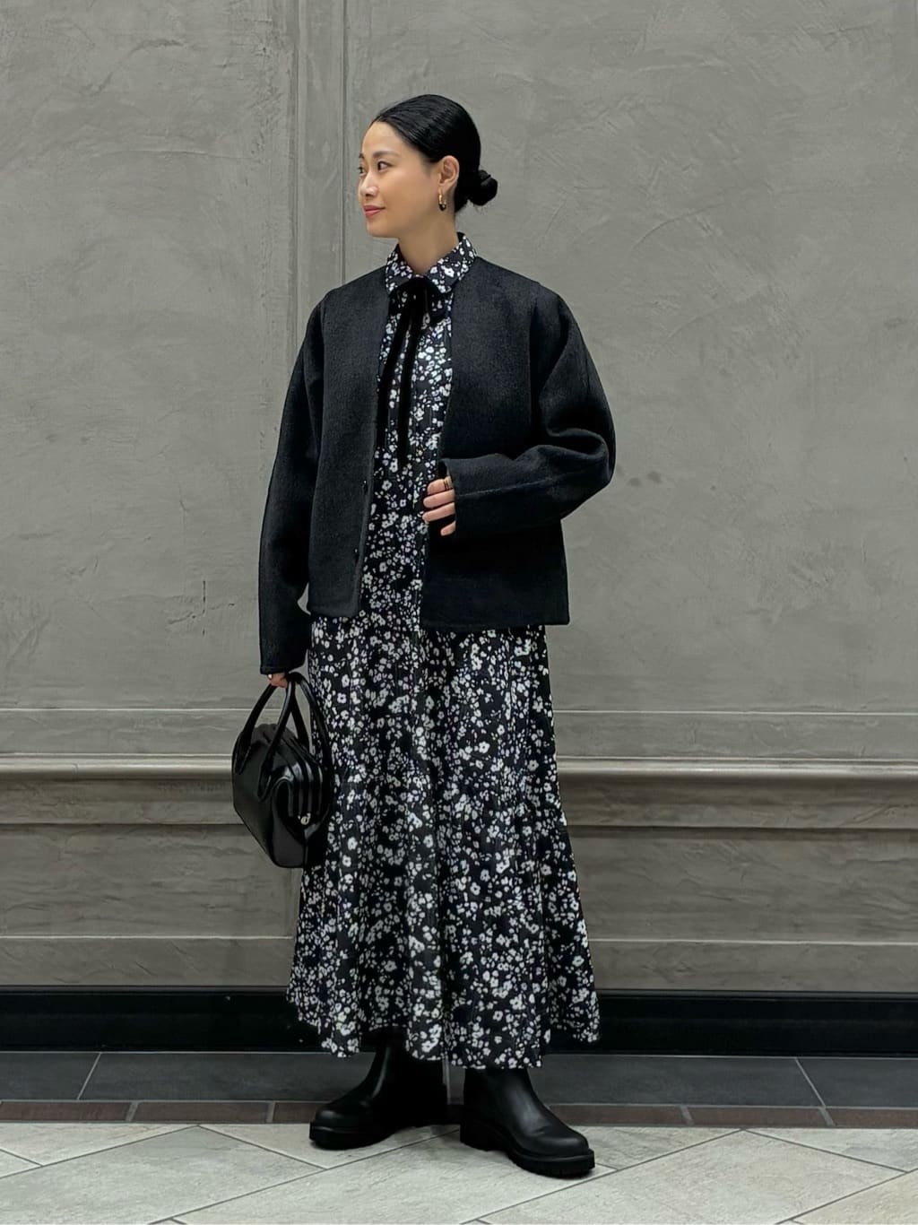 UNITED ARROWS | チェック フラワー プリント ワンピース | Rakuten