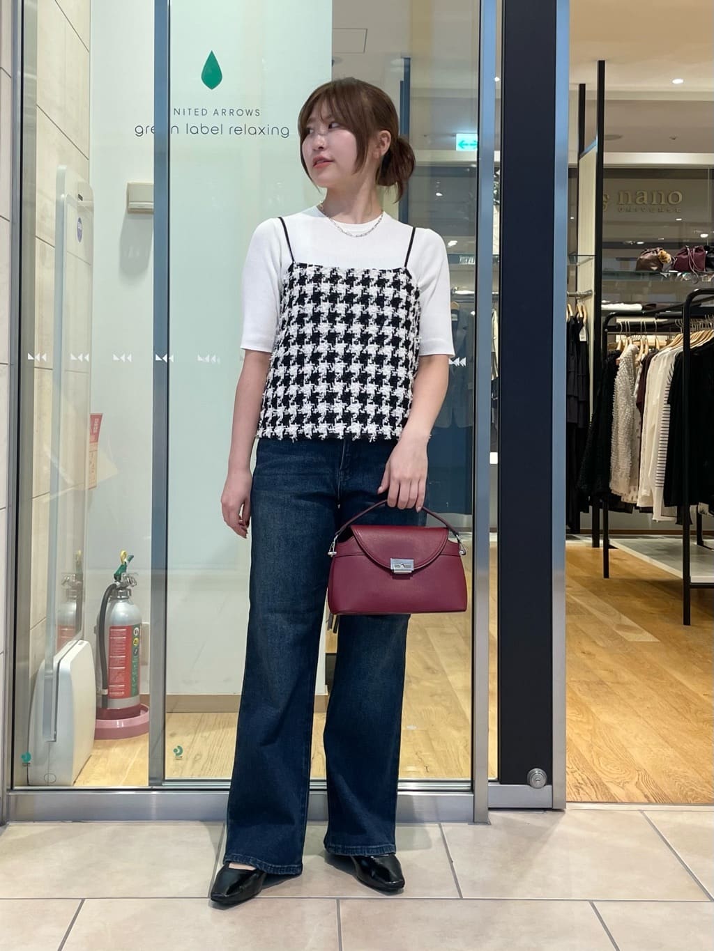 UNITED ARROWS green label relaxing | スクエア ストラップパンプス