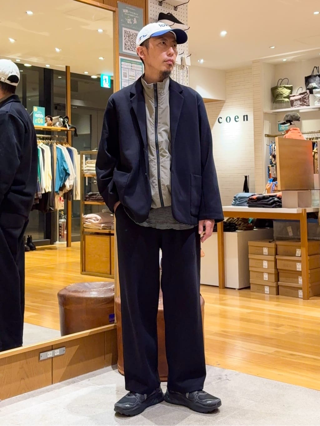 coen | ナイロンタスランスタンドカラーベスト | Rakuten Fashion(楽天