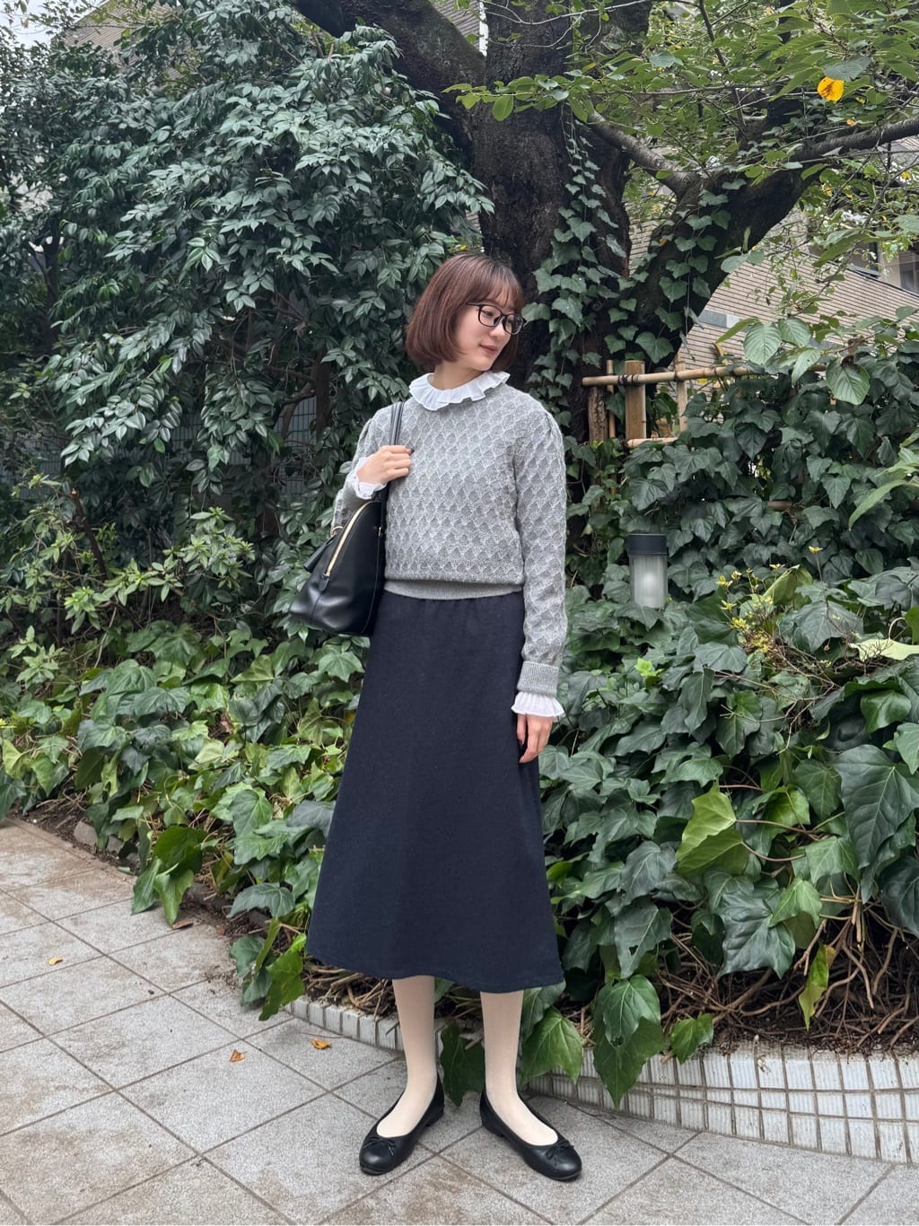 agnes b. | レザー バレエシューズ 