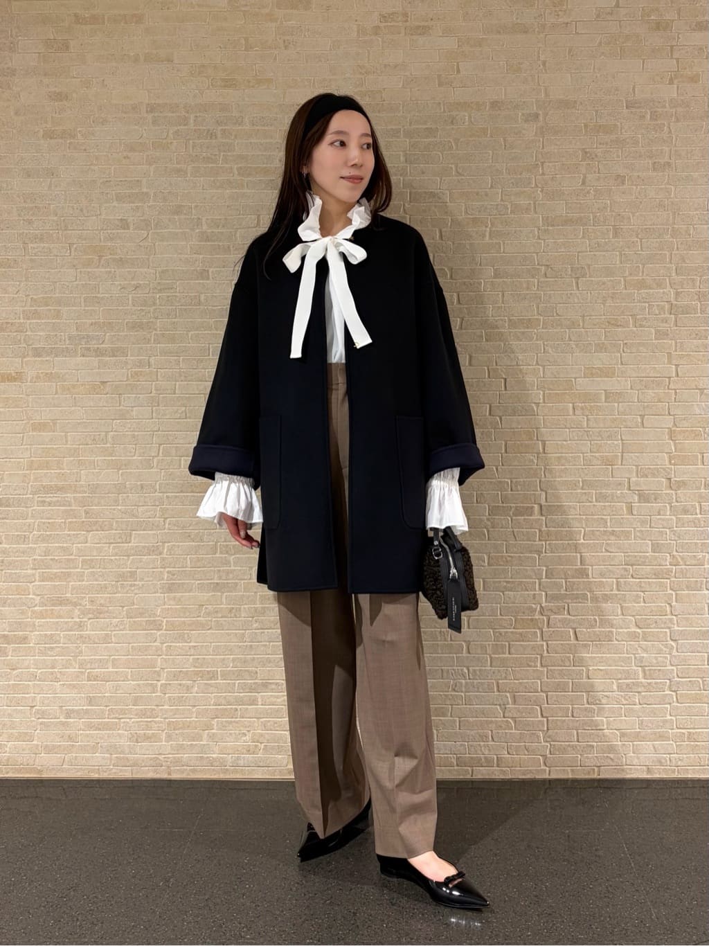 UNITED ARROWS | バイカラー リバー ミドルコート | Rakuten Fashion
