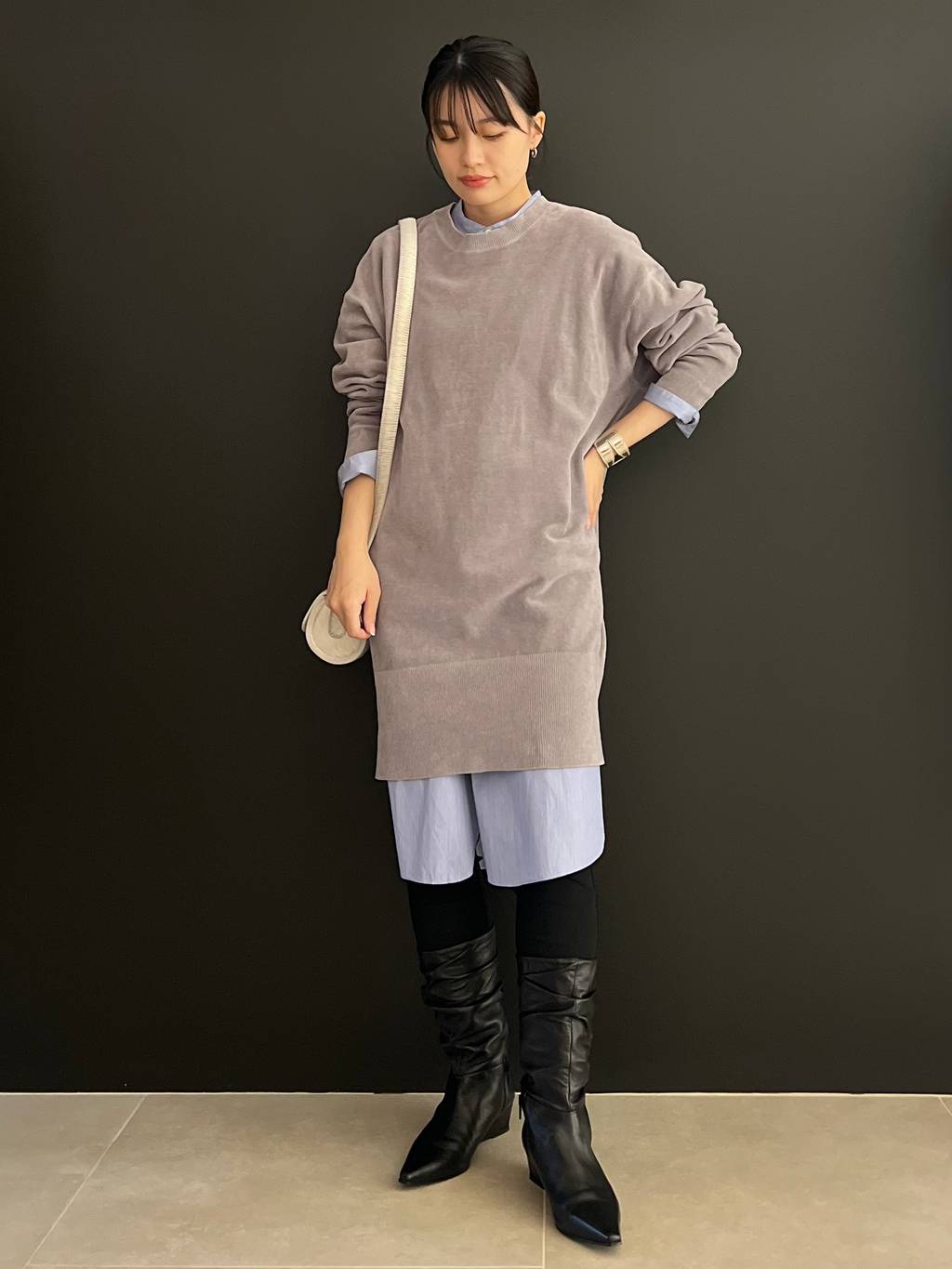 Curensology | ニットベロアチュニック | Rakuten Fashion(楽天