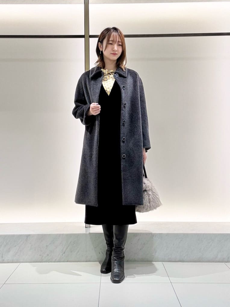 ANAYI | アルパカシャギーステンカラーコート | Rakuten Fashion(楽天