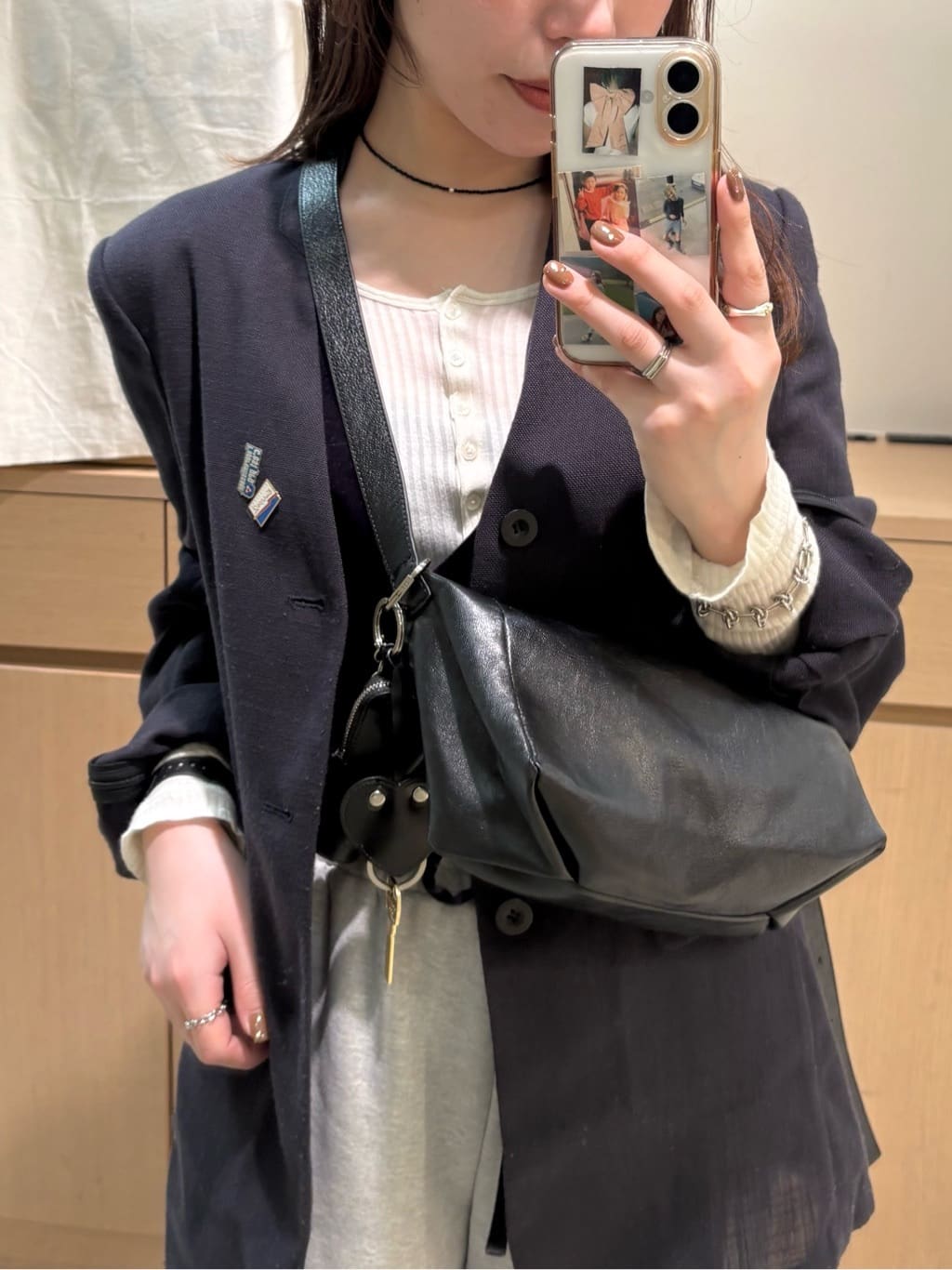ear PAPILLONNER | 《軽量260g/本革(山羊革)》ボックスミニショルダー