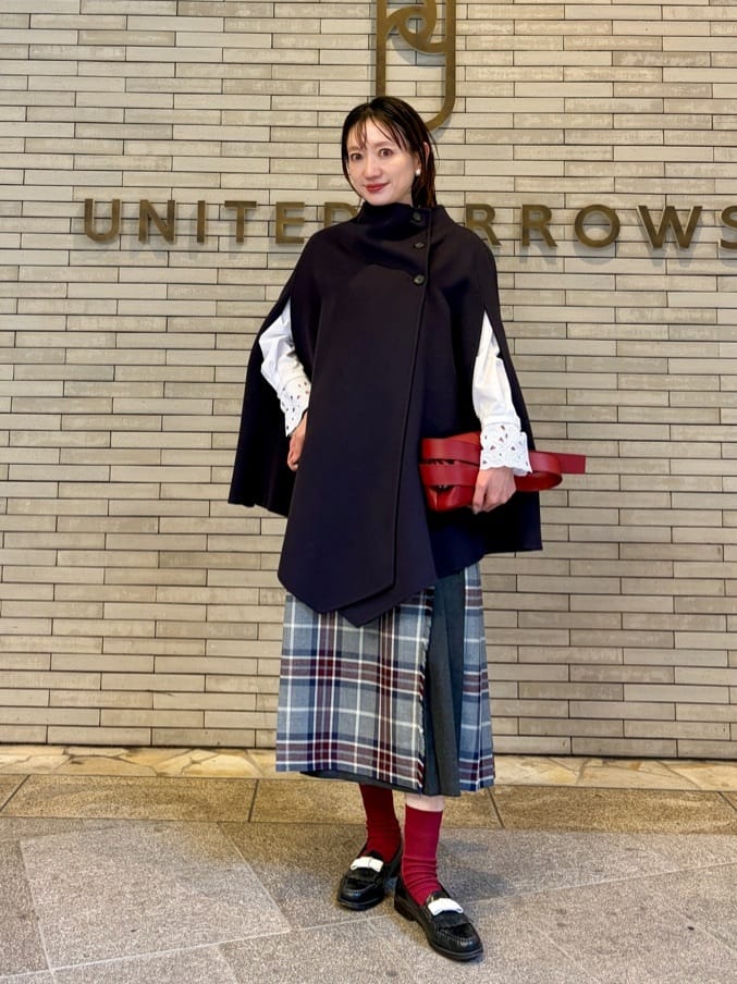 UNITED ARROWS リバーバイカラーラップスカート❤︎リバーシブル UNITED ARROWS | バイカラー リバー ケープ | Rakuten Fashion(楽天