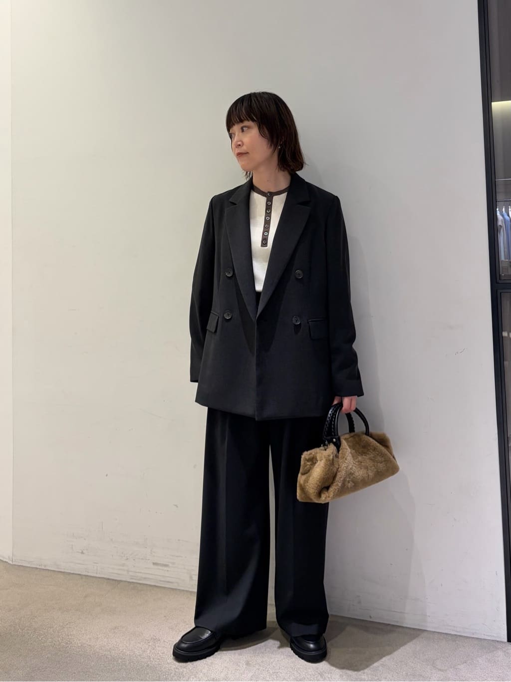 BEAUTY&YOUTH UNITED ARROWS | ポリエステルブレンド メランジ ダブル