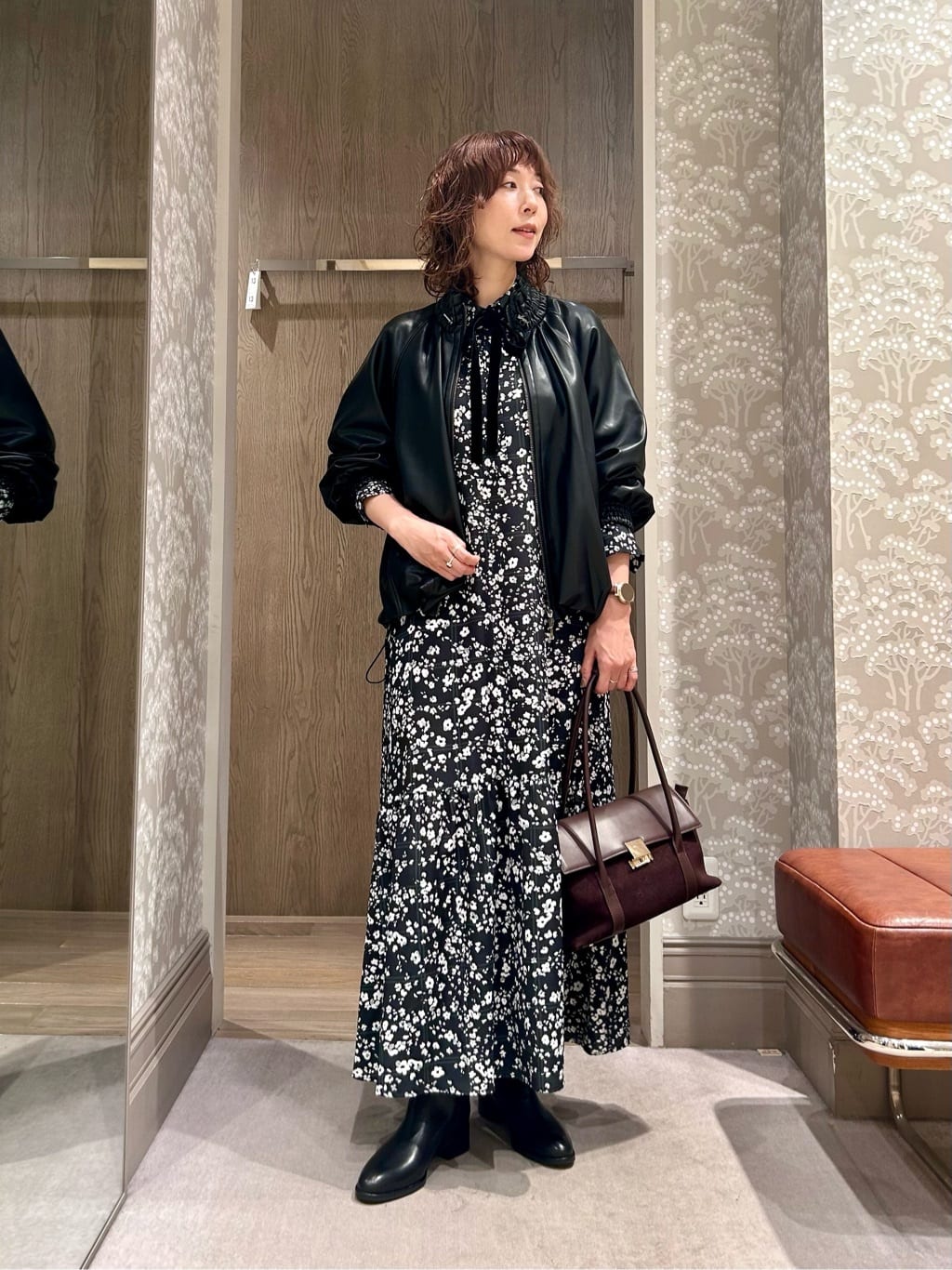 UNITED ARROWS | チェック フラワー プリント ワンピース | Rakuten