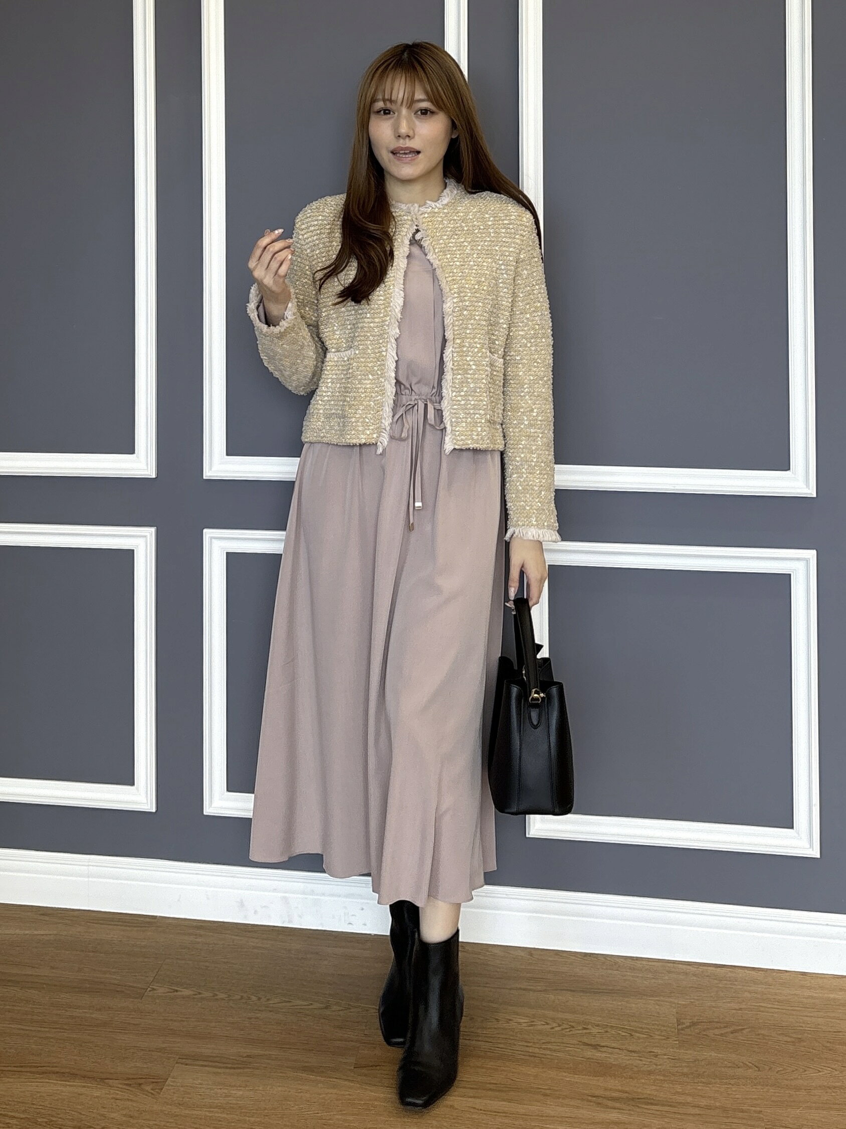 UNTITLED | シープレザースクエアトゥブーツ | Rakuten Fashion(楽天