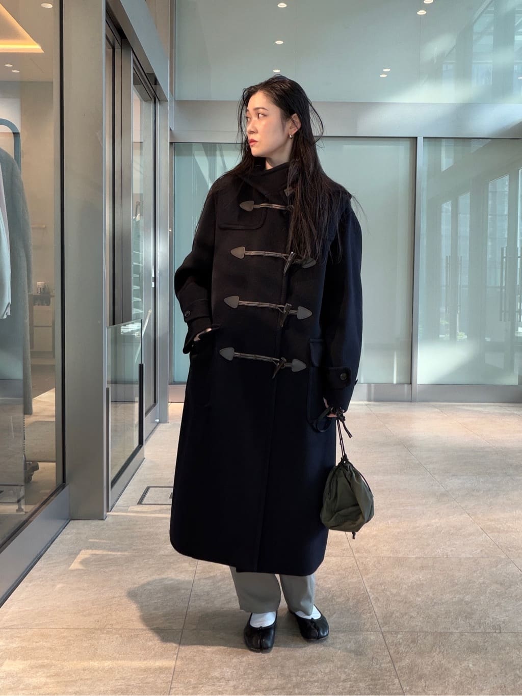 ★タグ付き未使用品★UNITED ARROWS ウールカシミアコート 34サイズ LOEFF＞ウール カシミヤ ダッフルコート UNISEX
