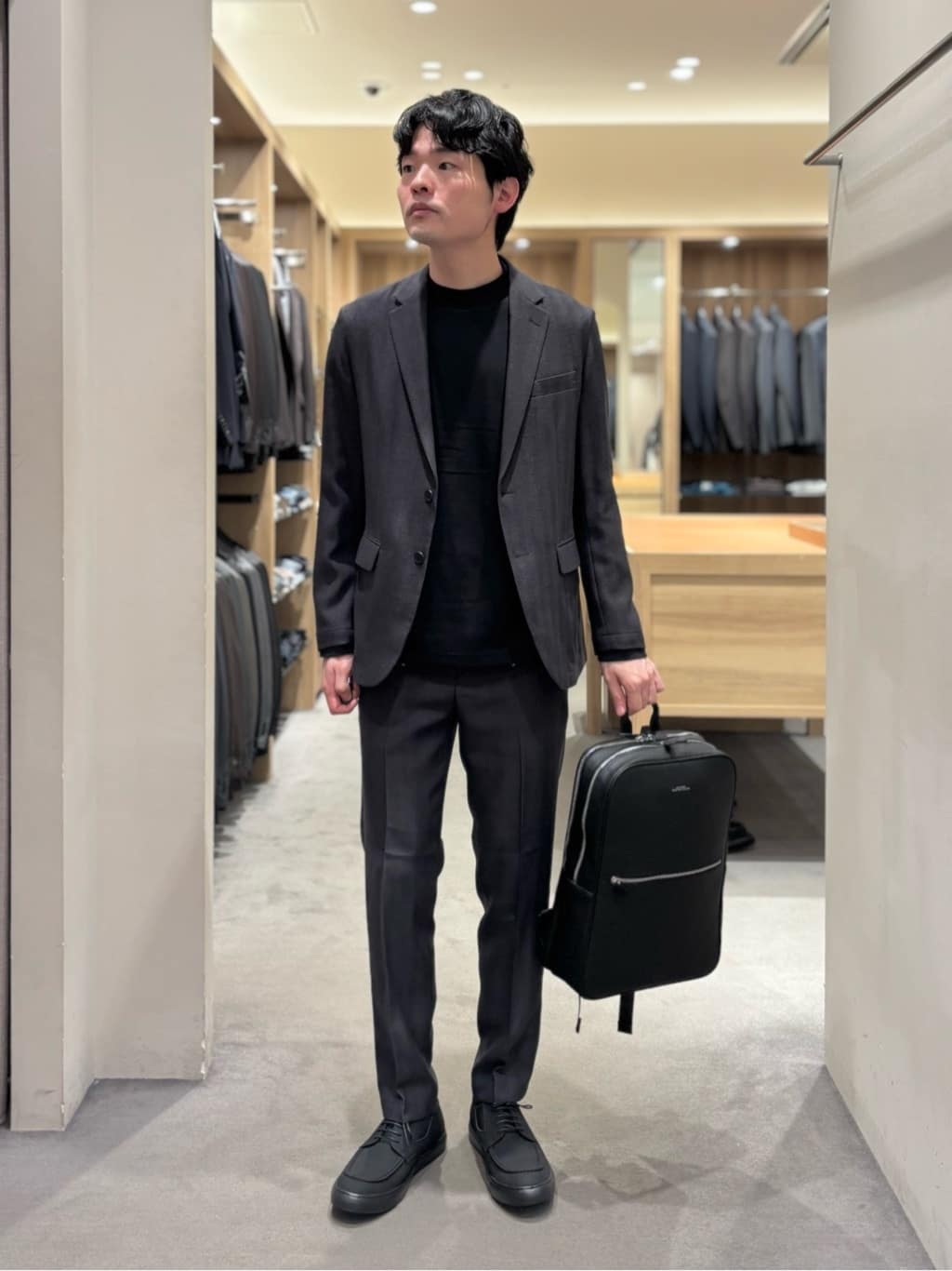 UNITED ARROWS green label relaxing | シボ レザーライク バック