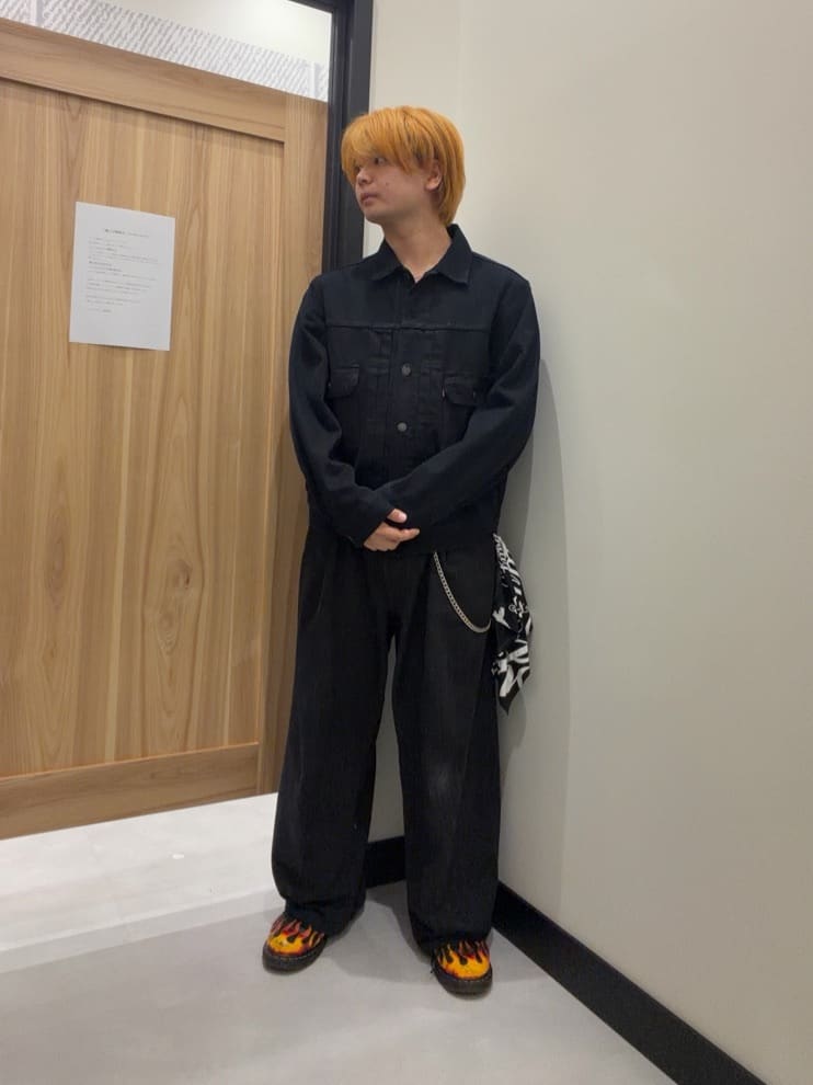 Levi's | BLUETAB(TM) ワイドプリーツ CROP ジーンズ ブラック
