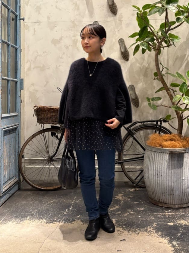 BEARDSLEY | ファーニットポンチョ | Rakuten Fashion(楽天